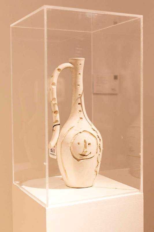 Pablo Picasso's "Aiguiere-Visage" is on display at the Bellagio Gallery of Fine Art on Friday, ...