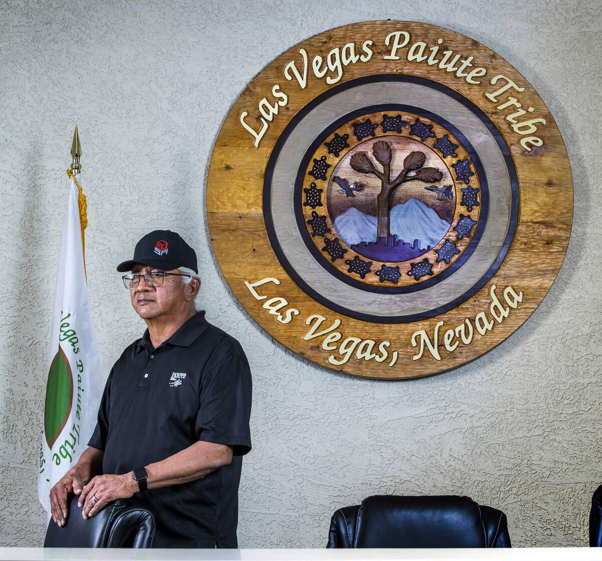 Las Vegas Paiute Tribal Council member Kenny Anderson who organizes language lessons for their ...