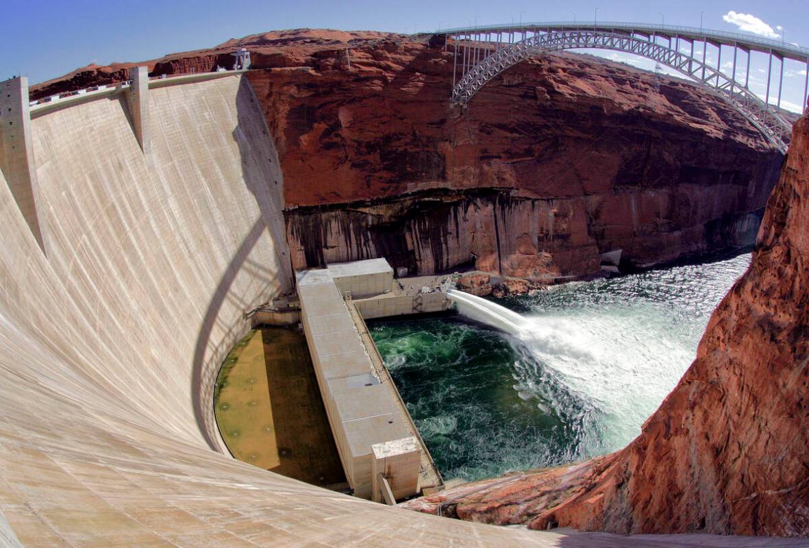 In this March 5, 2008, file photo, water flows from the number one and two jet tubes as seen fr ...