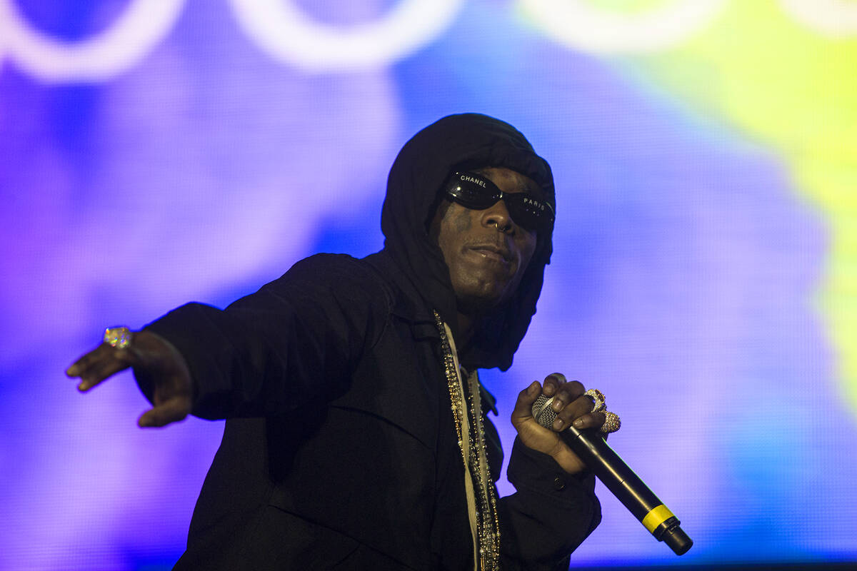 Lil Uzi Vert performs on the Roll the Dice stage during the Day N Vegas music festival on Frida ...