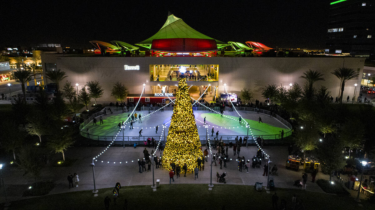 Rock Rink is an outdoor ice-skating rink. (Summerlin)