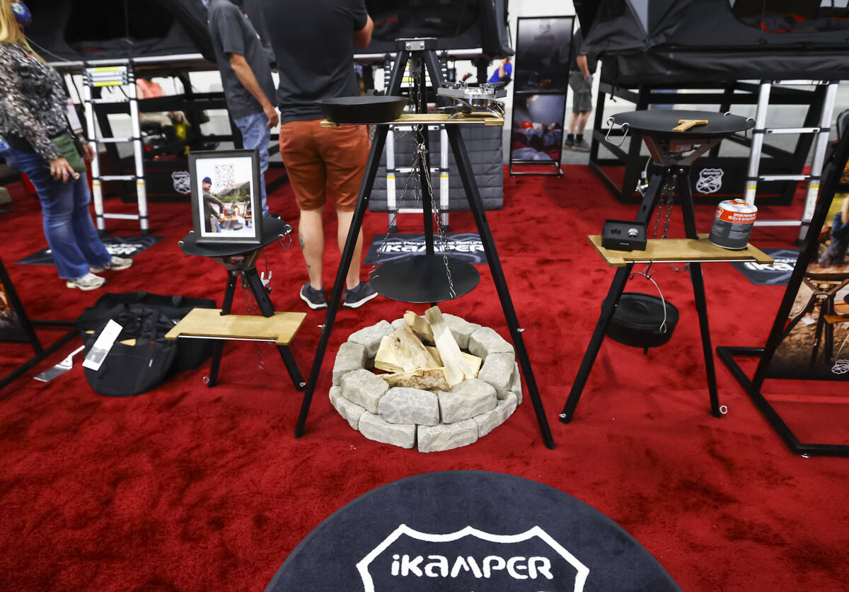 The Disco Series cooking system from iKamper is pictured during the SEMA automotive trade show ...