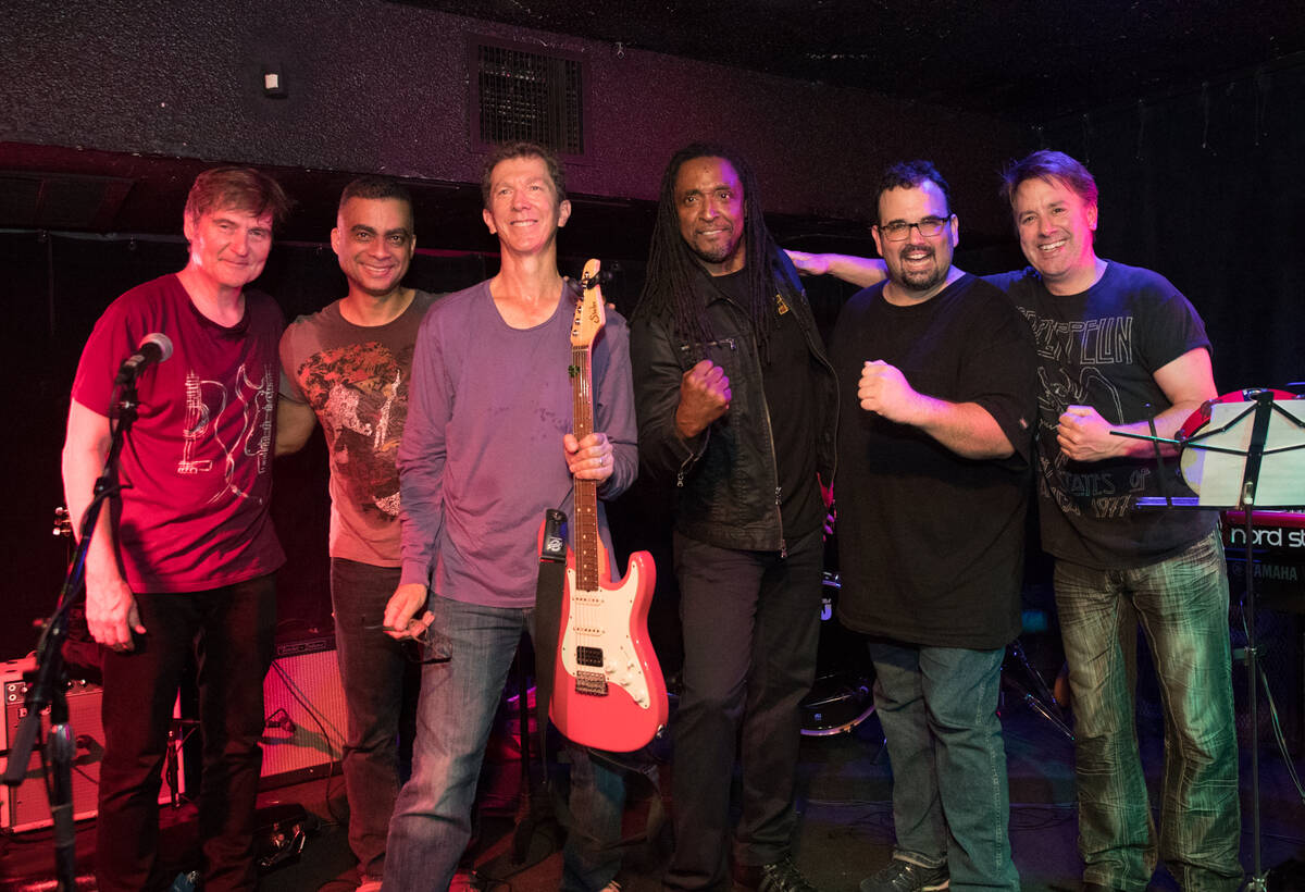 The bolstered Jimmy McIntosh Band from Wednesday night's Sand Dollar Lounge show: Tim Ries, Pep ...