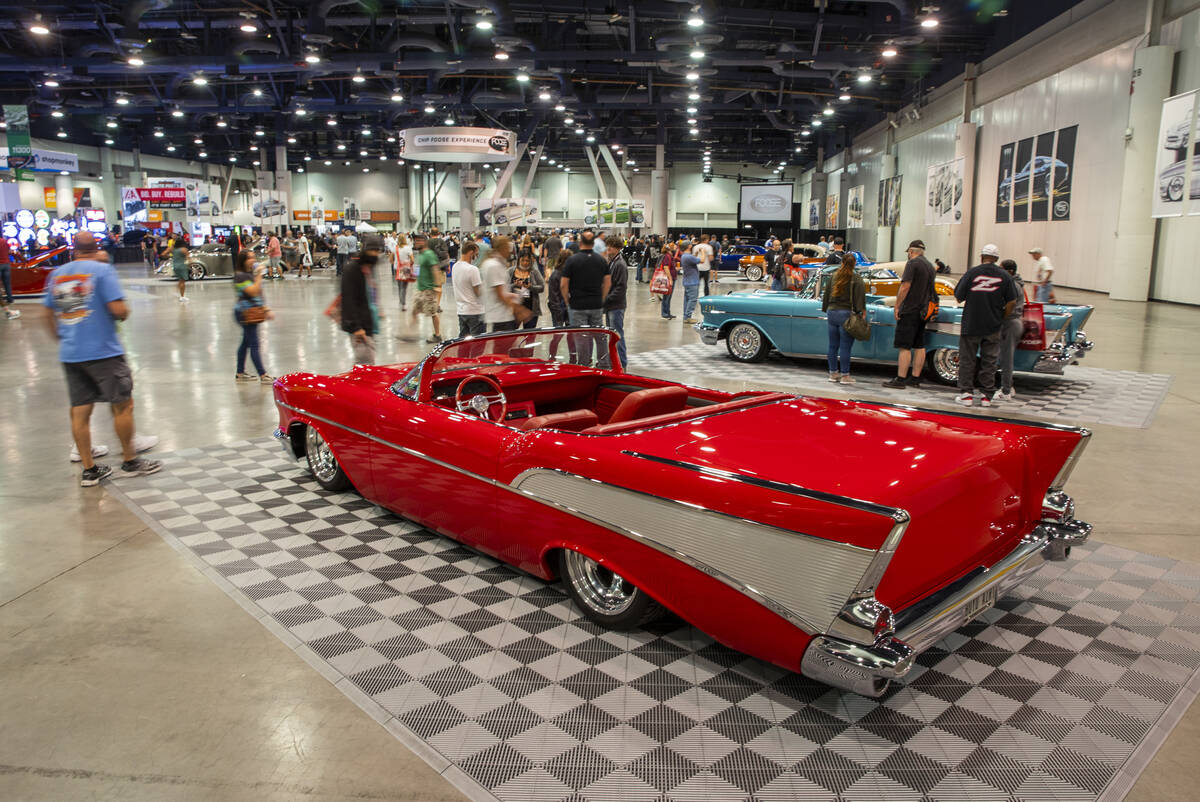 One of the many custom vehicles by Chip Foose about his display during SEMA at the Las Vegas Co ...