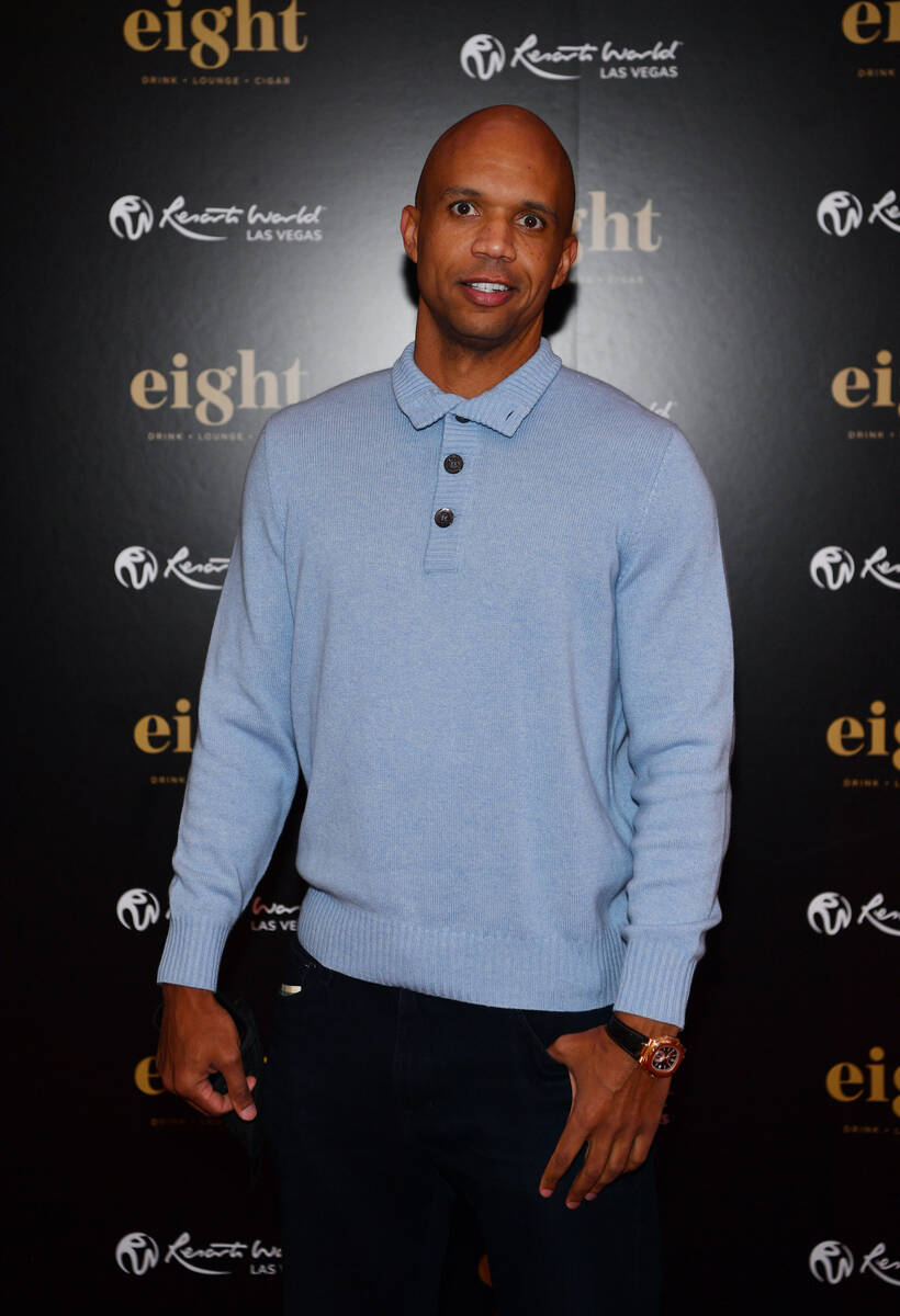 Professional poker player Phil Ivey arrives at Eight Cigar Lounge grand opening at Resorts Worl ...
