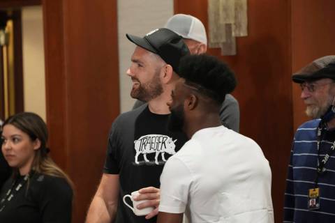 Chris Weidman made an appearance during the official weigh-in for UFC 268 on November 5, 2021, ...