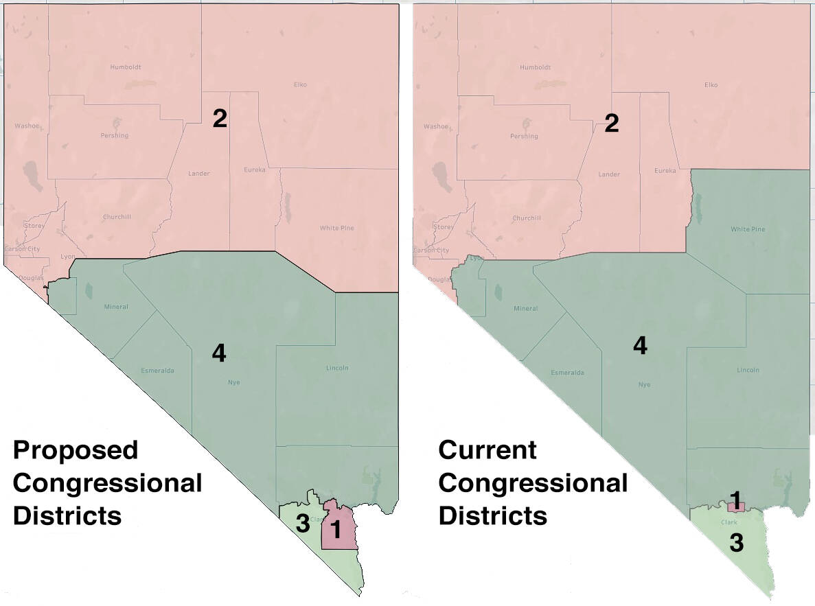 Current and proposed Congressional districts compared.