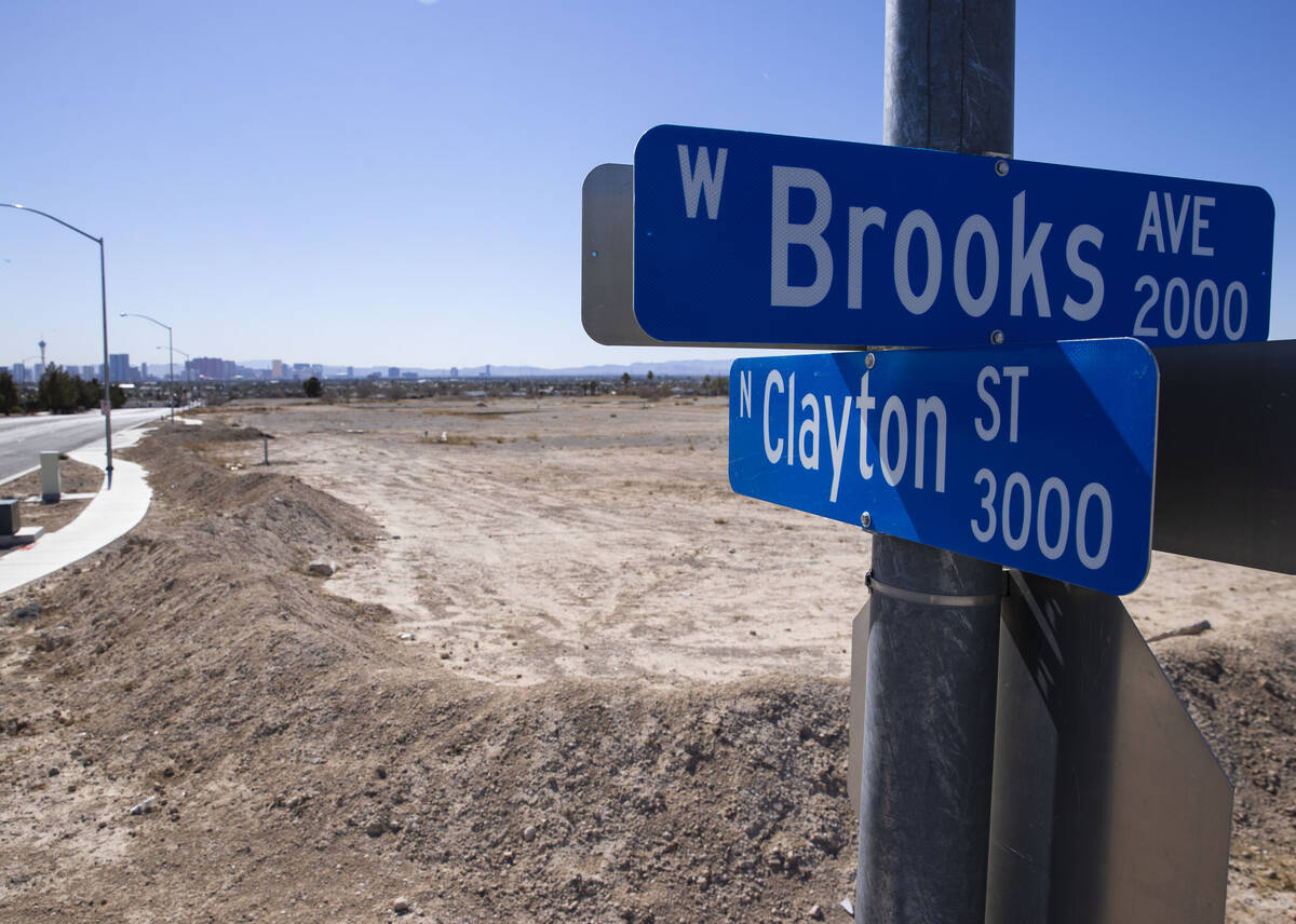North Clayton Street sign is seen on Wednesday, Feb. 24, 2021, in North Las Vegas. Willis Davi ...