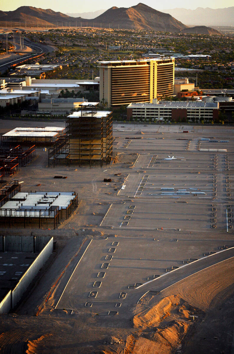 The site of the delayed Shops at Summerlin as seen Friday, June 15, 2012. (Review-Journal file)