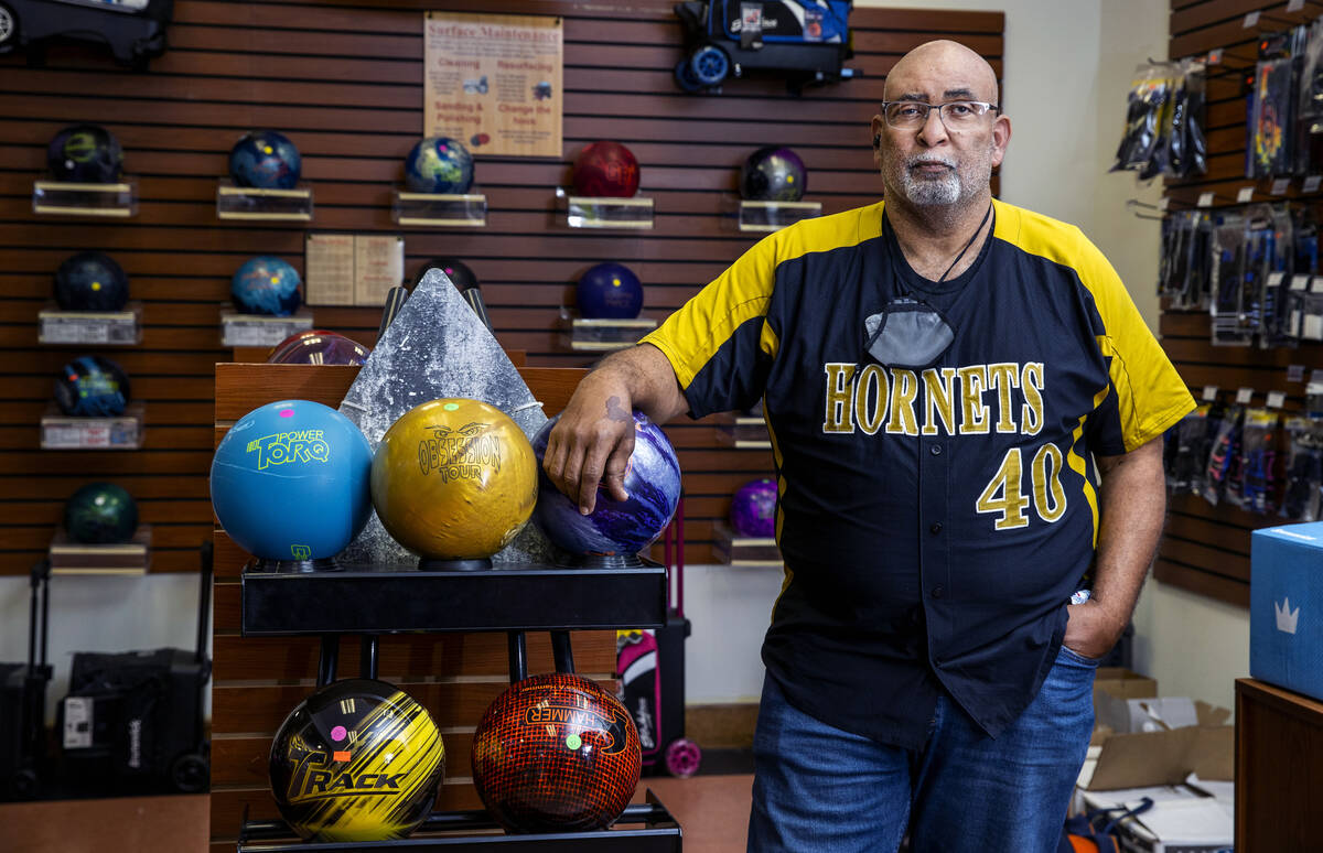 Andy Chatmon, a bowling coach and manager at Bowlero, poses for a photo on Tuesday, Nov. 9, 202 ...