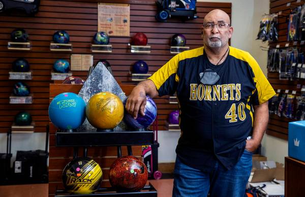 Andy Chatmon, a bowling coach and manager at Bowlero, poses for a photo on Tuesday, Nov. 9, 202 ...