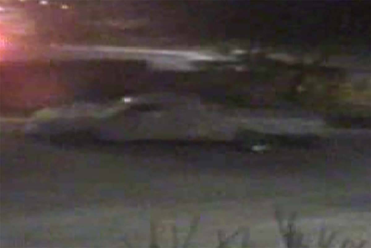 A photo of a small pickup believed to be used in a robbery at the Red Rock Resort Friday was re ...