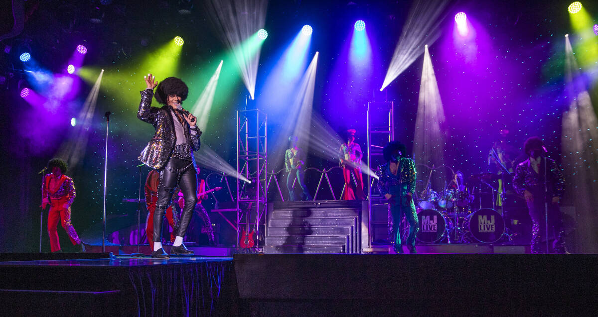 Jalles Franca as Michael Jackson performs some Jackson Five numbers along with other dancers du ...