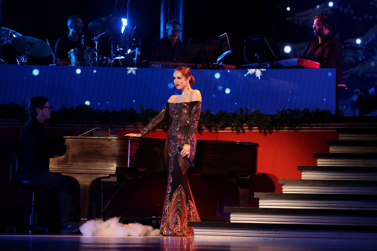 Jaclyn McSpadden performs "Christmas Waltz" during a preview of "This Is Christm ...