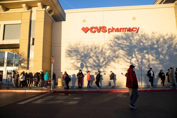 People lineup for Black Friday shopping at Target, 6480 Sky Pointe Drive, in Las Vegas, Friday, ...