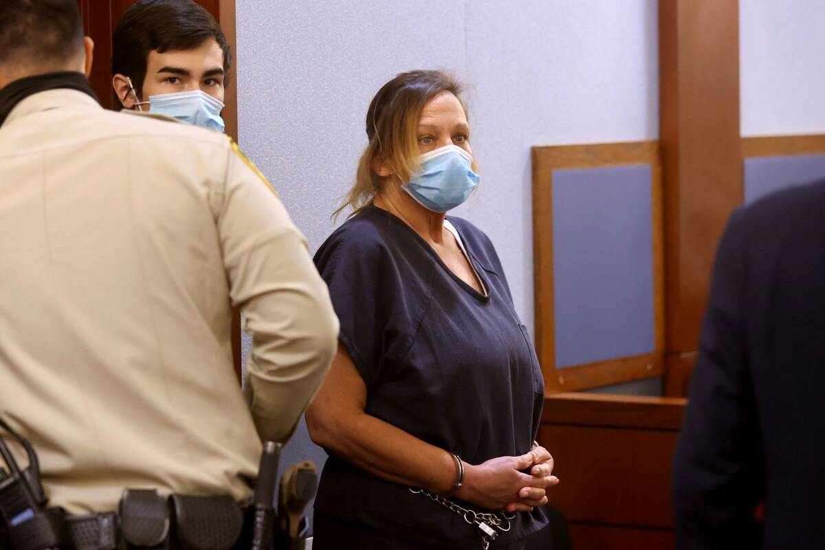 Joanna Debernardo appears in court at the Regional Justice Center in Las Vegas Wednesday, Nov. ...