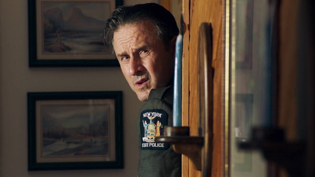 David Arquette is shown portraying New York State trooper Ed Croswell in "Mob Town," which prem ...