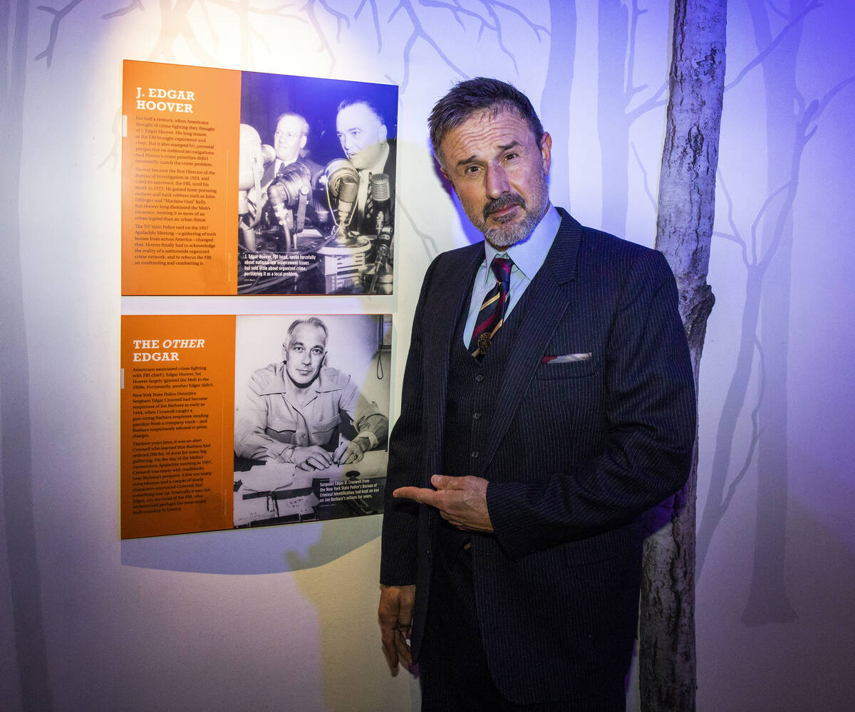 David Arquette is shown at The Mob Museum after a screening of "Mob Town," which premiered at T ...
