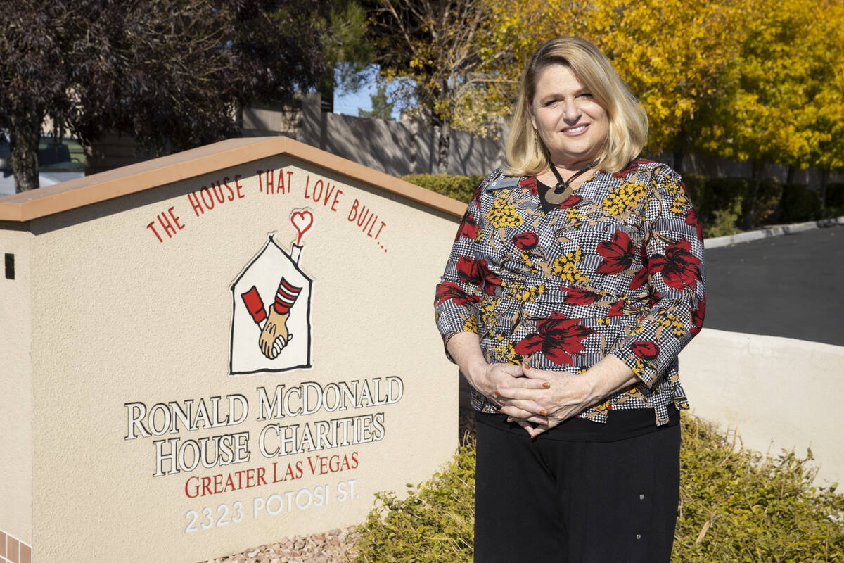 Alyson McCarthy, CEO of Ronald McDonald House Charities of Greater Las Vegas, poses for a portr ...