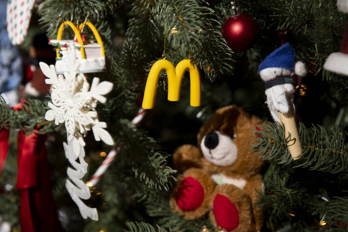 Christmas tree decorations are seen at the Ronald McDonald House Charities of Greater Las Vegas ...