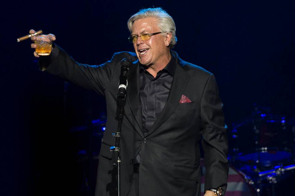 Comedian Ron White performs during 'Vegas Strong: A Night of Healing,' a benefit concert for fi ...