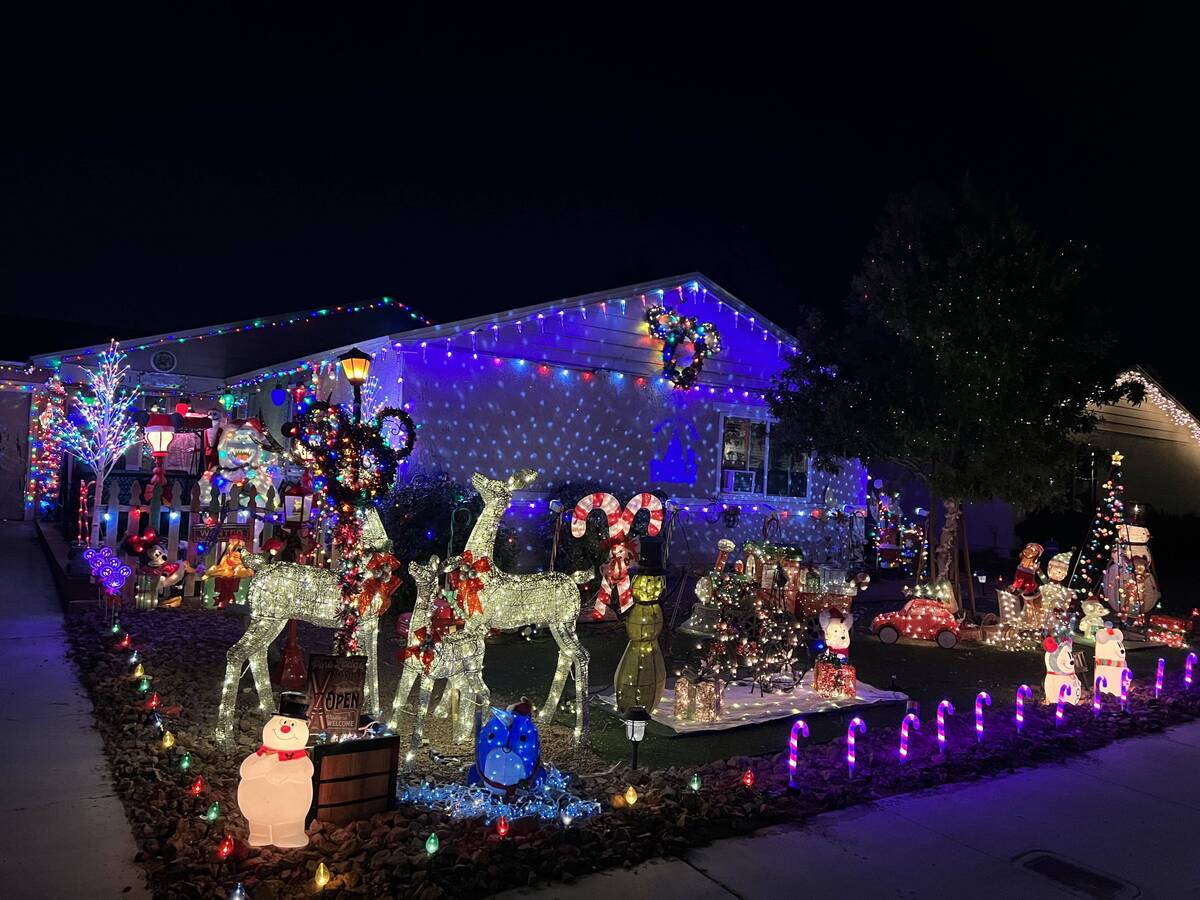 6521 Ouida Way, Las Vegas, is a stop on the Parents of Las Vegas and Henderson Holiday Lights M ...