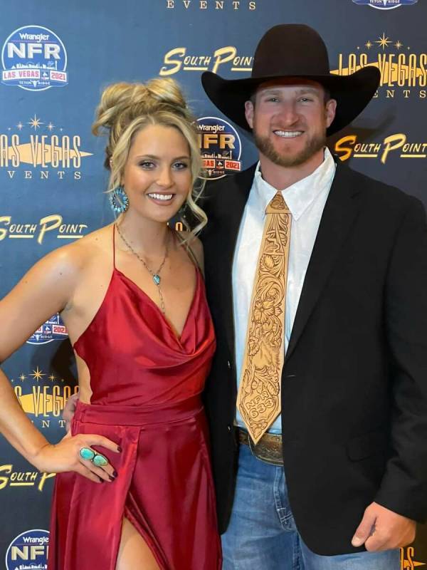 John Franzen of the Powder River Rodeo Company (pictured with girlfriend Cara Carper) and Natio ...