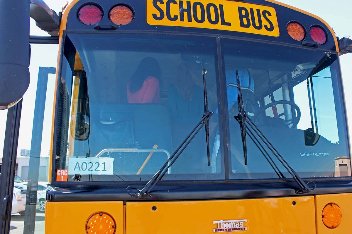 Clark County School District school bus Las Vegas Review-Journal, file)