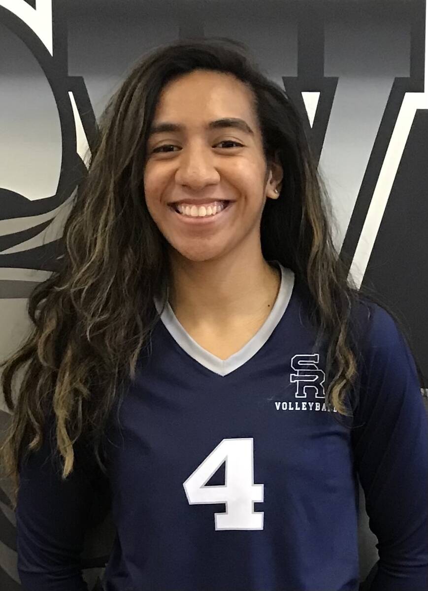 Shadow Ridge's Kinamoni Jerome is a member of the Nevada Preps All-Southern Nevada girls volley ...