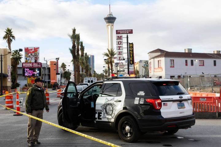 The Las Vegas Metropolitan police is investigating a homicide near Las Vegas Boulevard and East ...