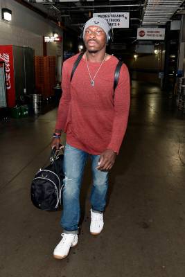 In this Oct. 25, 2015, file photo, Atlanta Falcons defensive back Phillip Adams arrives for an ...