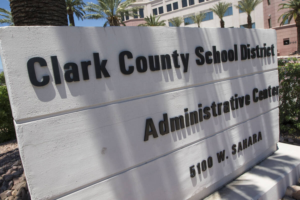 Clark County School District administration building located at 5100 West Sahara Ave. in Las Ve ...