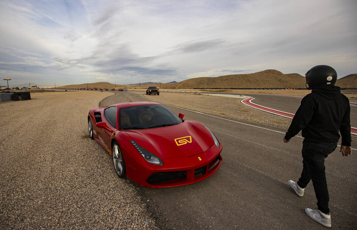 Romain Thievin, co-founder and co-CEO of Exotics Racing, returns to a Ferrari 488 GTB on the tr ...