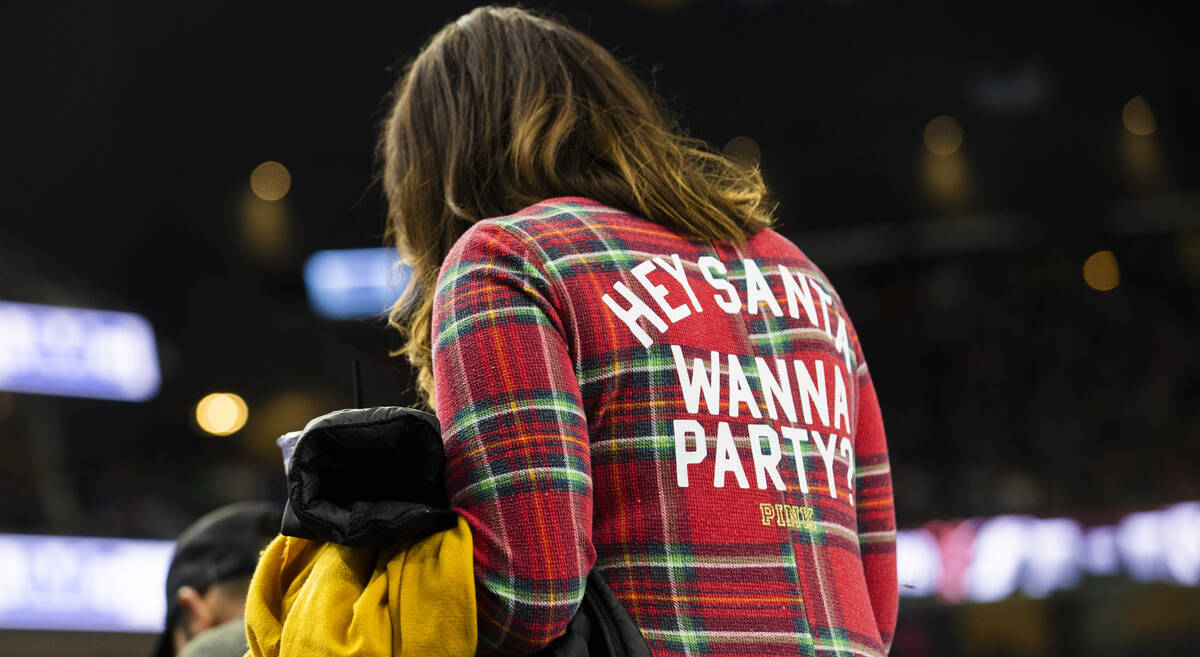 Golden Knights fans during an NHL hockey game against the Tampa Bay Lightning on Tuesday, Dec. ...