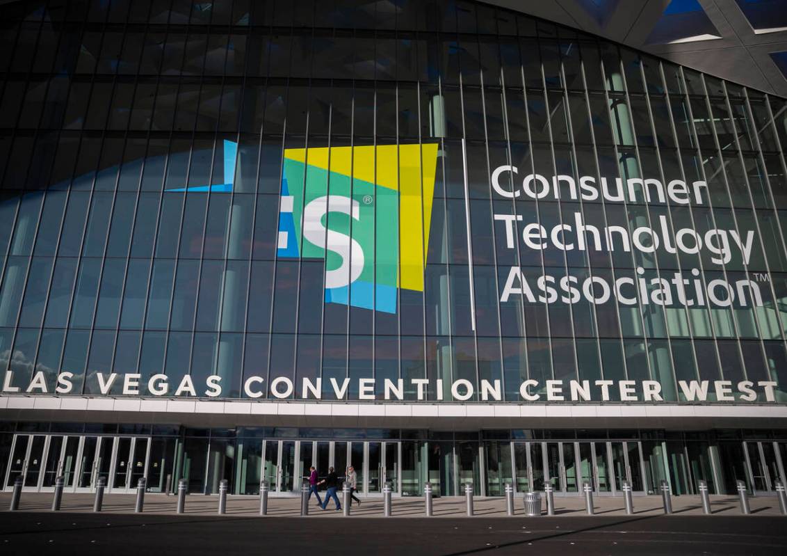 Signage for CES set to begin January 5 at the Las Vegas Convention Center on Monday, Dec. 27, 2 ...