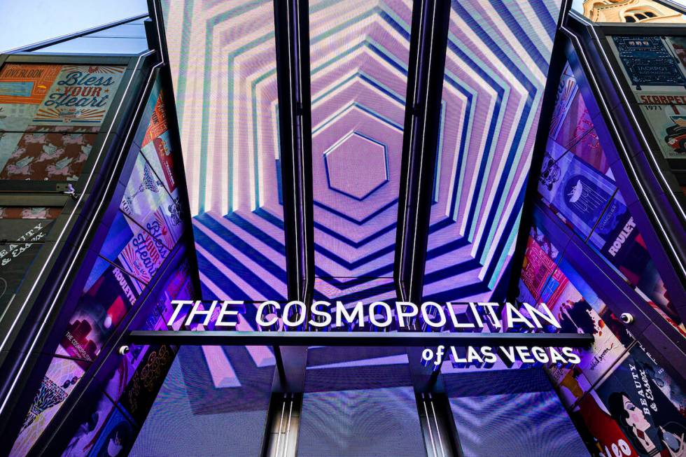 The Cosmopolitan of Las Vegas on Monday, Sept. 27, 2021, in Las Vegas. (Benjamin Hager/Las Vega ...