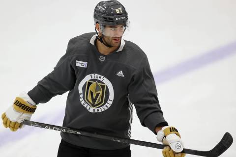 Vegas Golden Knights left wing Max Pacioretty (67) during a team practice at City National Aren ...