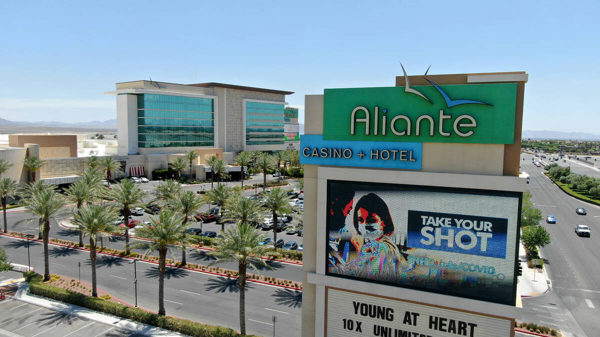 Aerial photo of Aliante Hotel as seen on Tuesday, May 18, 2021. Boyd Gaming Corp. bought the No ...
