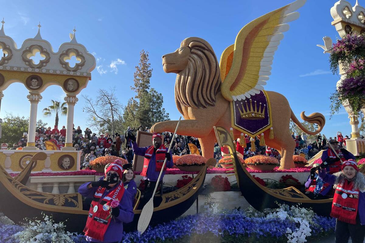The Courage to Hope Donate Life float is depicted in the Tournament of Roses parade. One of the ...
