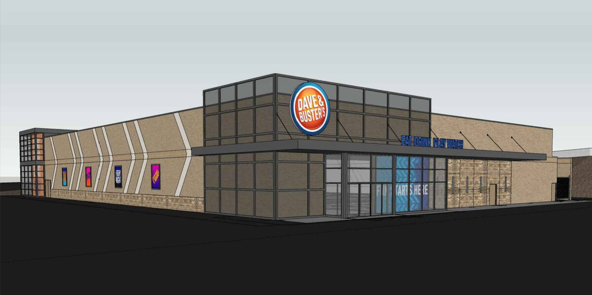 An artist's rendering of a proposed Dave & Buster's arcade in Henderson. (City of Henderson)