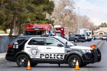 The Las Vegas Metropolitan SWAT unit responded to a domestic dispute at a home in the 7000 bloc ...