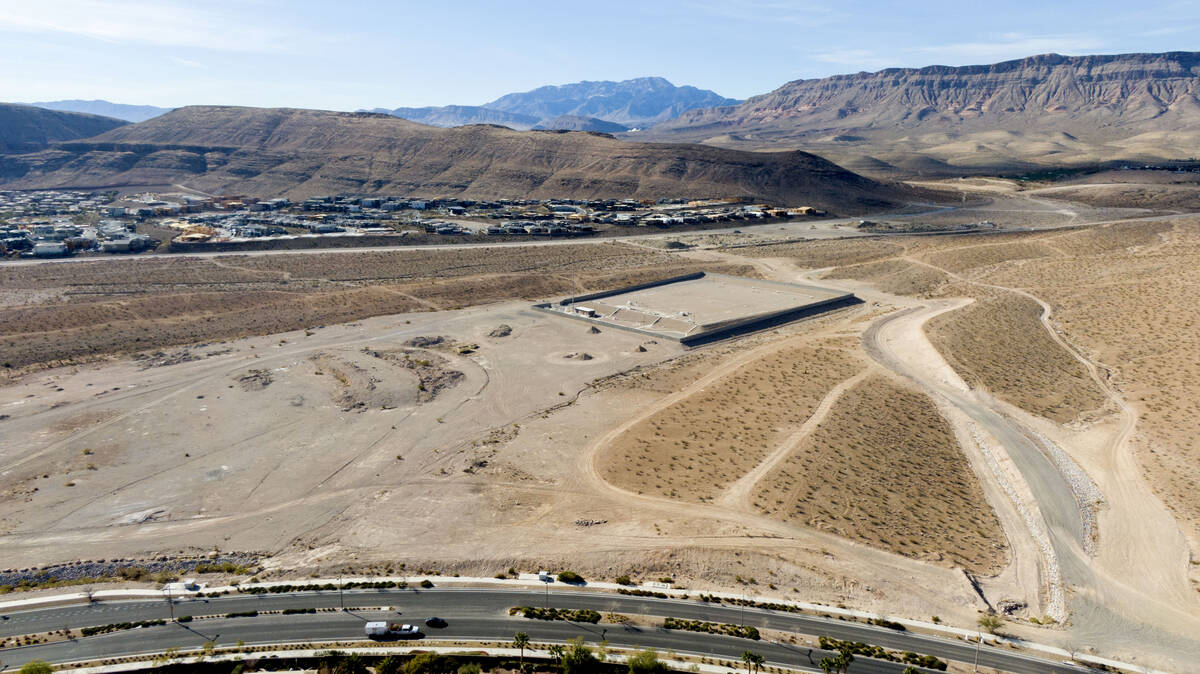 An aerial view of land that Summerlin developer Howard Hughes Corp. recently sold for $135 mill ...