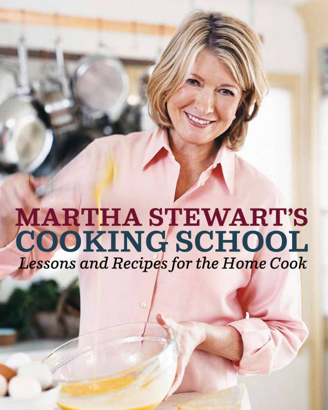 This photo shows the cover of "Martha Stewart's Cooking School," by Martha Stewart. (AP Photo/C ...