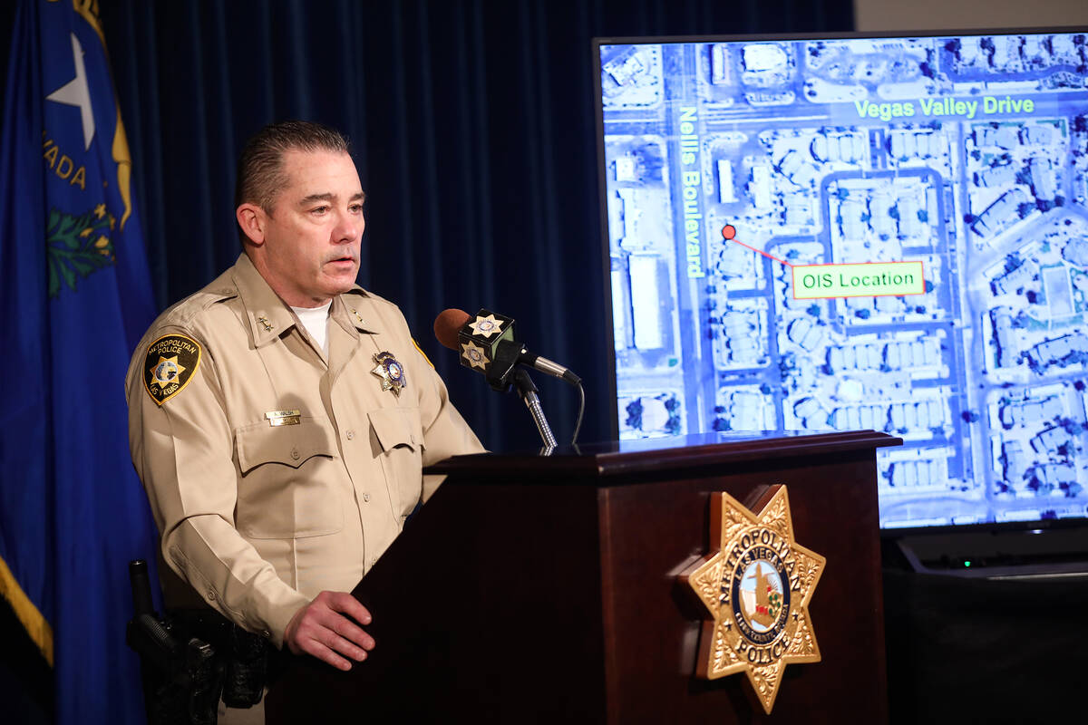 Assistant Sheriff Andrew Walsh discusses additional details of a recent officer-involved shooti ...