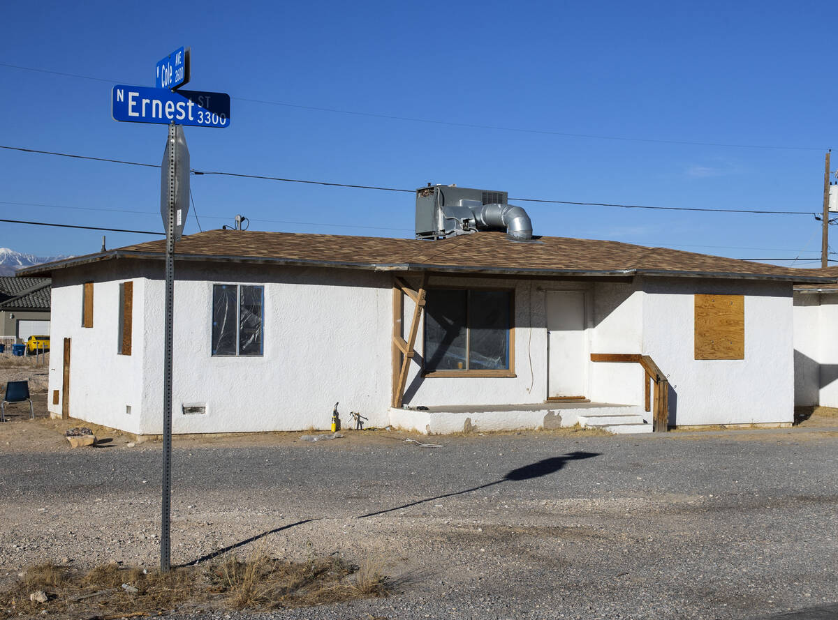 A small house at 3305 Ernest St., is shown on Friday, Jan. 7, 2022, in North Las Vegas. Accordi ...