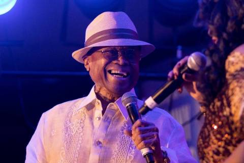Sonny Turner, former lead singer of The Platters, performs with Michelle Johnson at the Italian ...