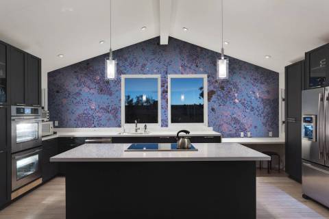 Tile mosaics on walls in homes are a great way to incorporate unique colors. Artaic's Nebula Tw ...