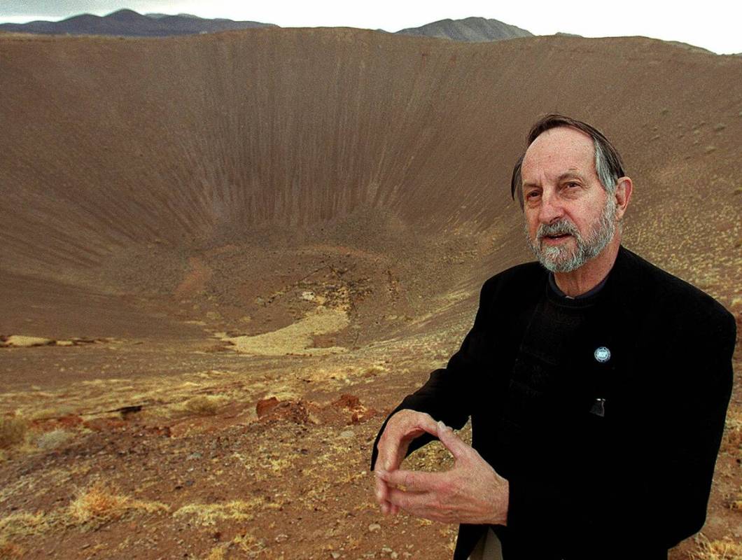 Former Energy Department Defense Chief, Troy Wade at Sedan Crater. (John Gurzinski/Review-Journ ...