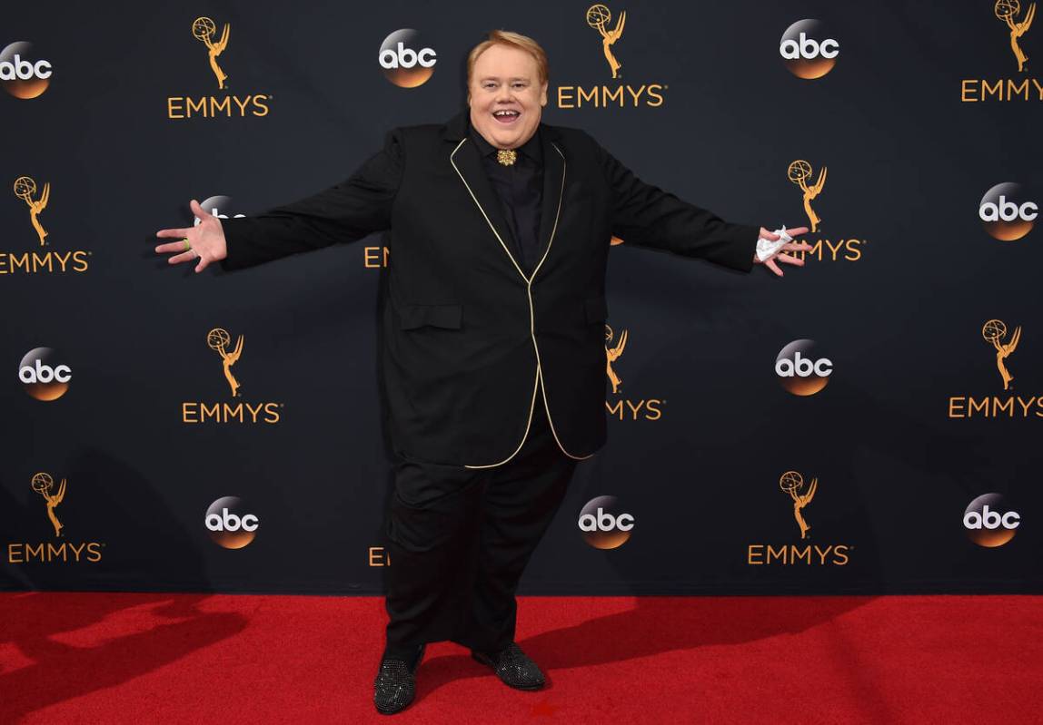 Louie Anderson arrives at the 68th Primetime Emmy Awards on Sunday, Sept. 18, 2016, at the Micr ...