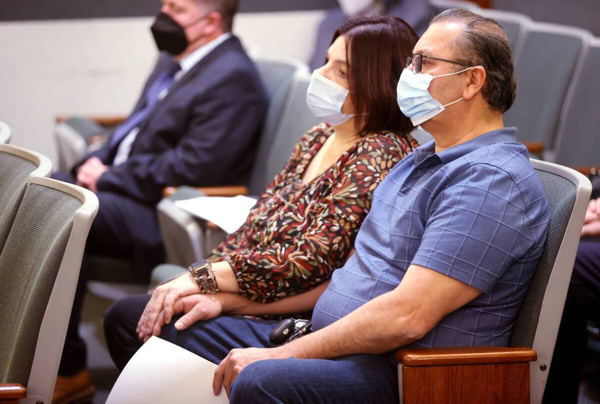 Christina and Jose Mercado, parents of Melissa Mercado who died of a drug overdose, listen to t ...